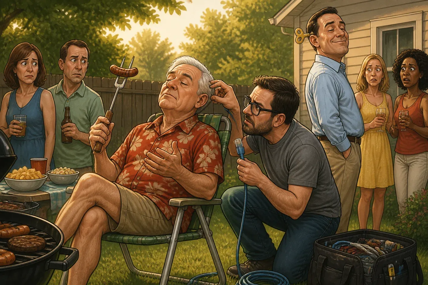 No update available. Have you tried turning the barbecue off?